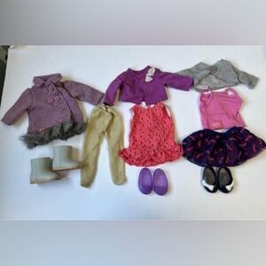 OUR GENERATION girl 18” doll clothes lot LIKE American girl dolls